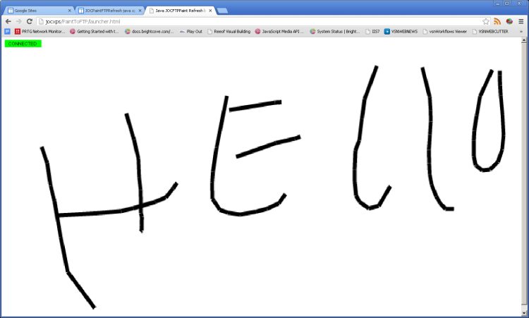 Chrome java applet exmaple